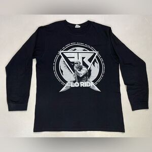 Flo Rida Graphic T-shirt Men Medium Black Long Sleeve Music